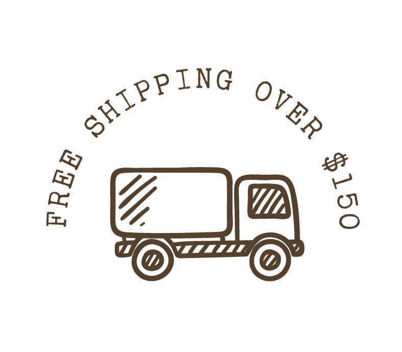 FREE SHIPPING ICON BROWN