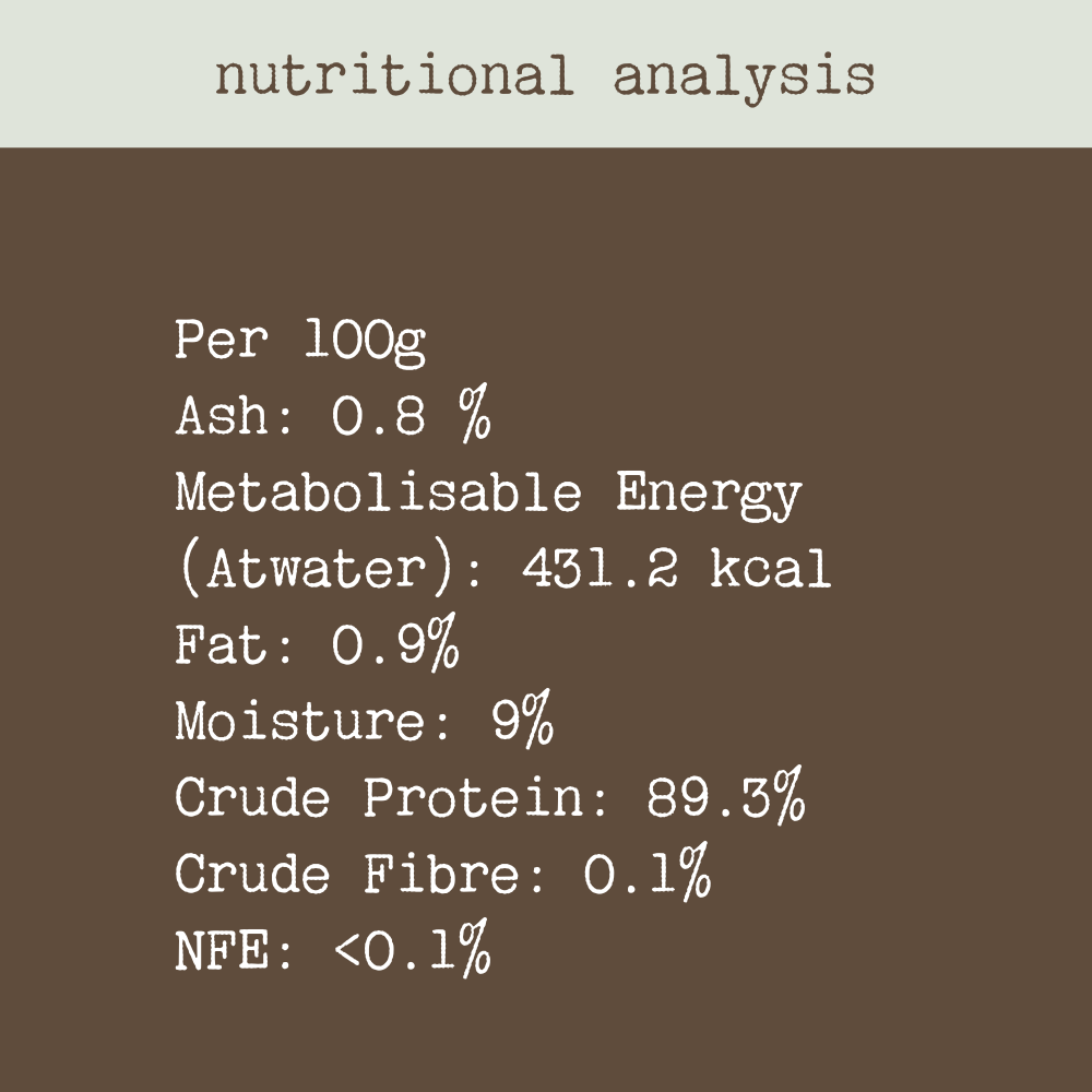 Nutritional Anlaysis Cow Hooves | Bonza Dog Treats