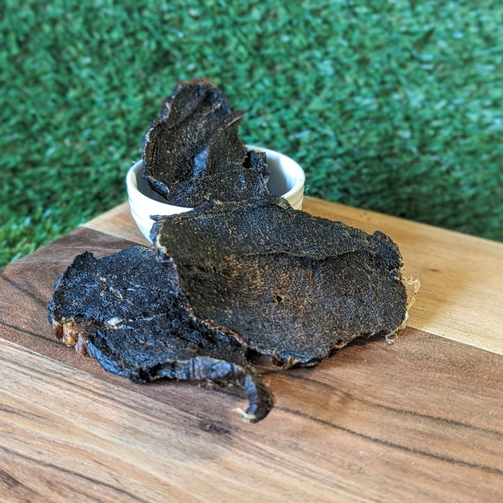 Australian Beef Jerky dog treats high protein and lower in fat dental chews | Bonza Dog Treats