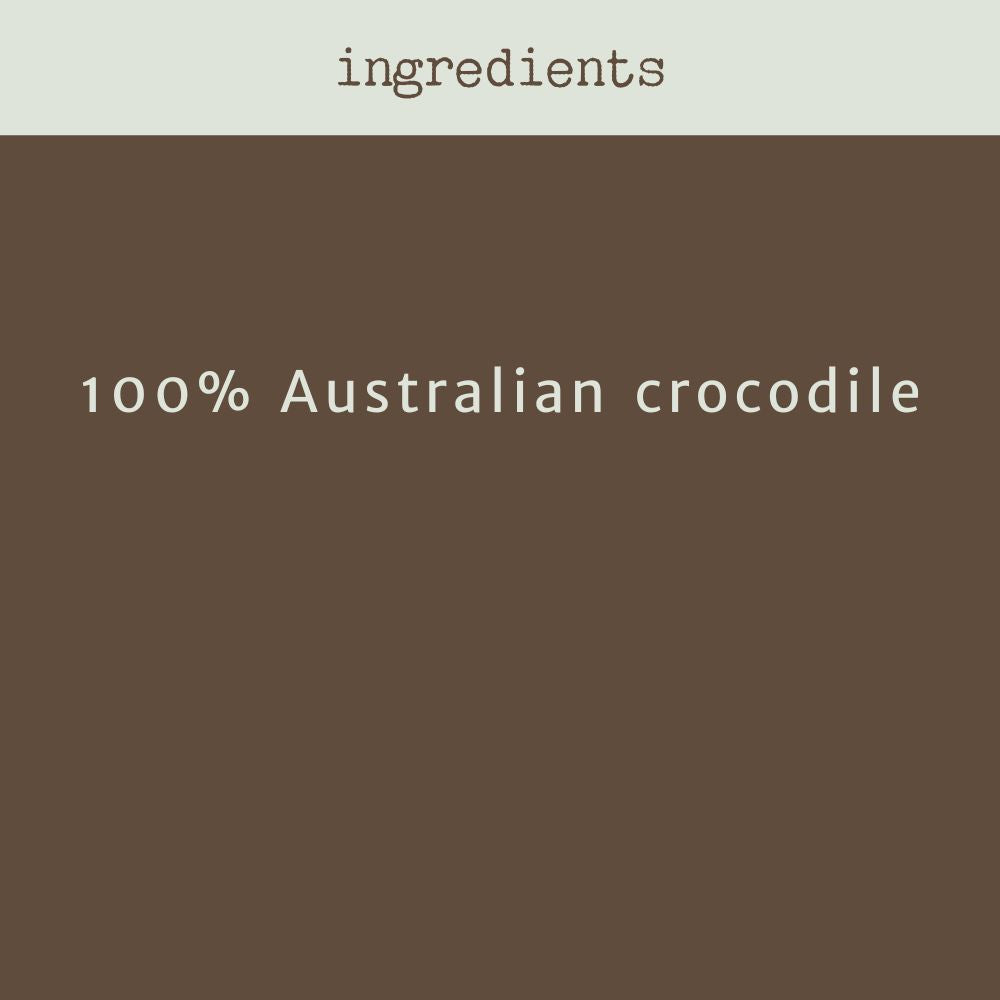 ingredients crocodile feet bonza dog treats