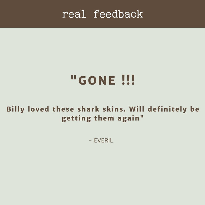 product review testimonial shark skin strips bonza dog treats