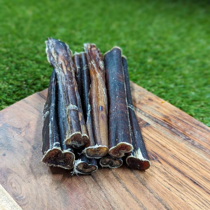 Medium Beef Bully Sticks 7 Pack for plaque removal for medium dogs | Bonza Dog Treats