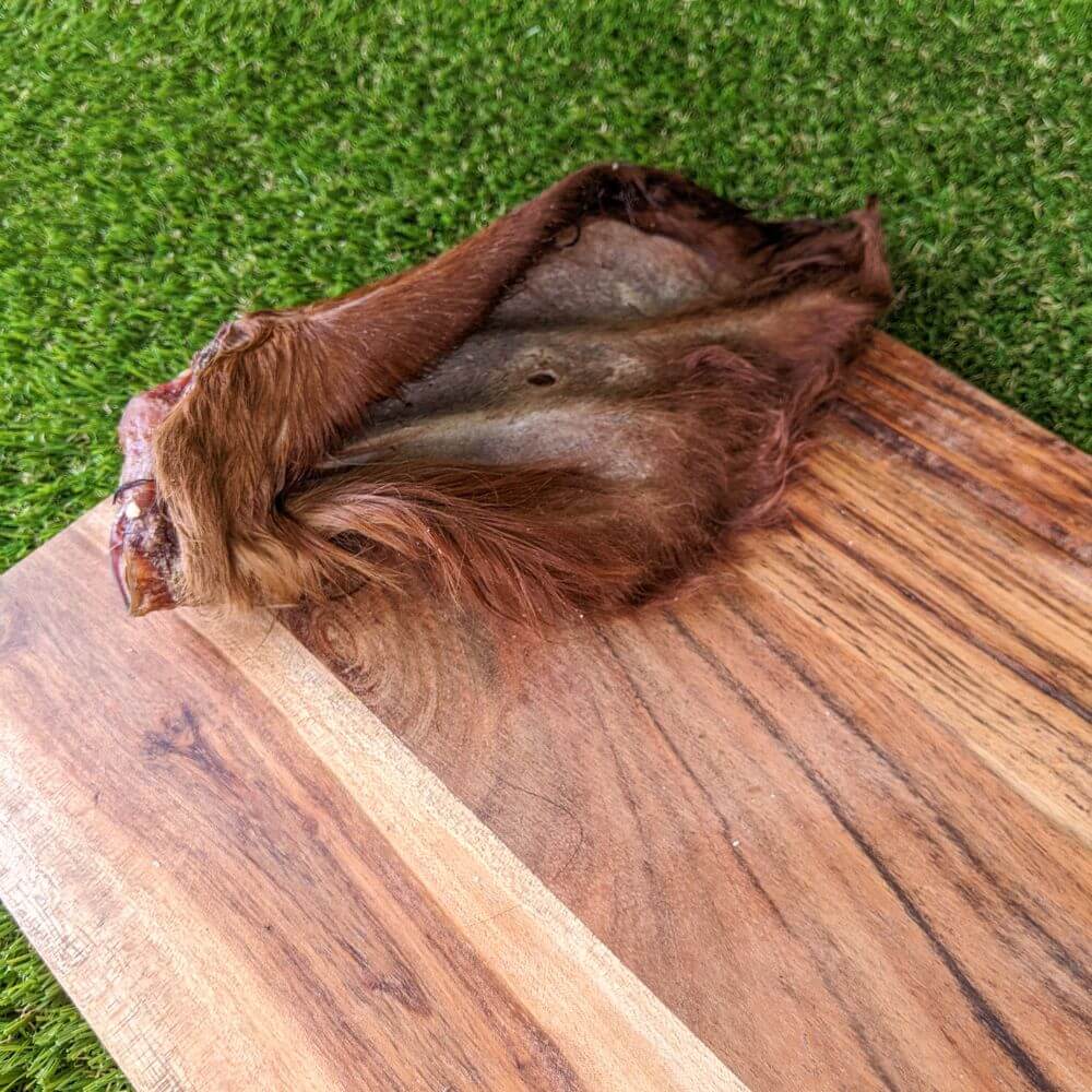 Hairy beef ear - natural Australian dog treat | Bonza Dog Treats
