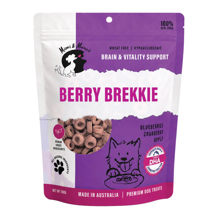 Berry Brekkie Crunchy Blueberry, Apple & Cranberry Biscuits