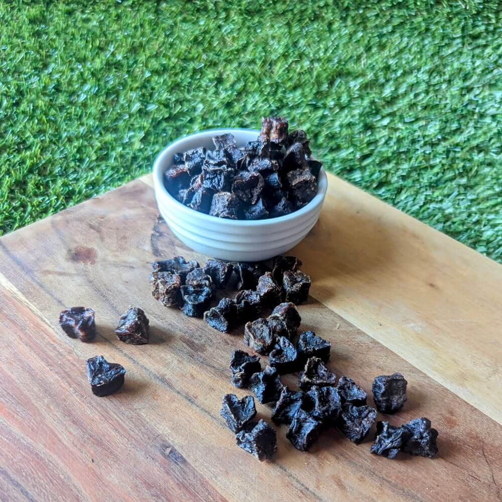 Buffalo heart shaped training treats for dogs | Bonza Dog Treats