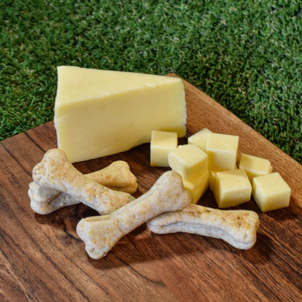 Hand baked bone shaped cheese dog bisocuits | Bonza Dog Treats