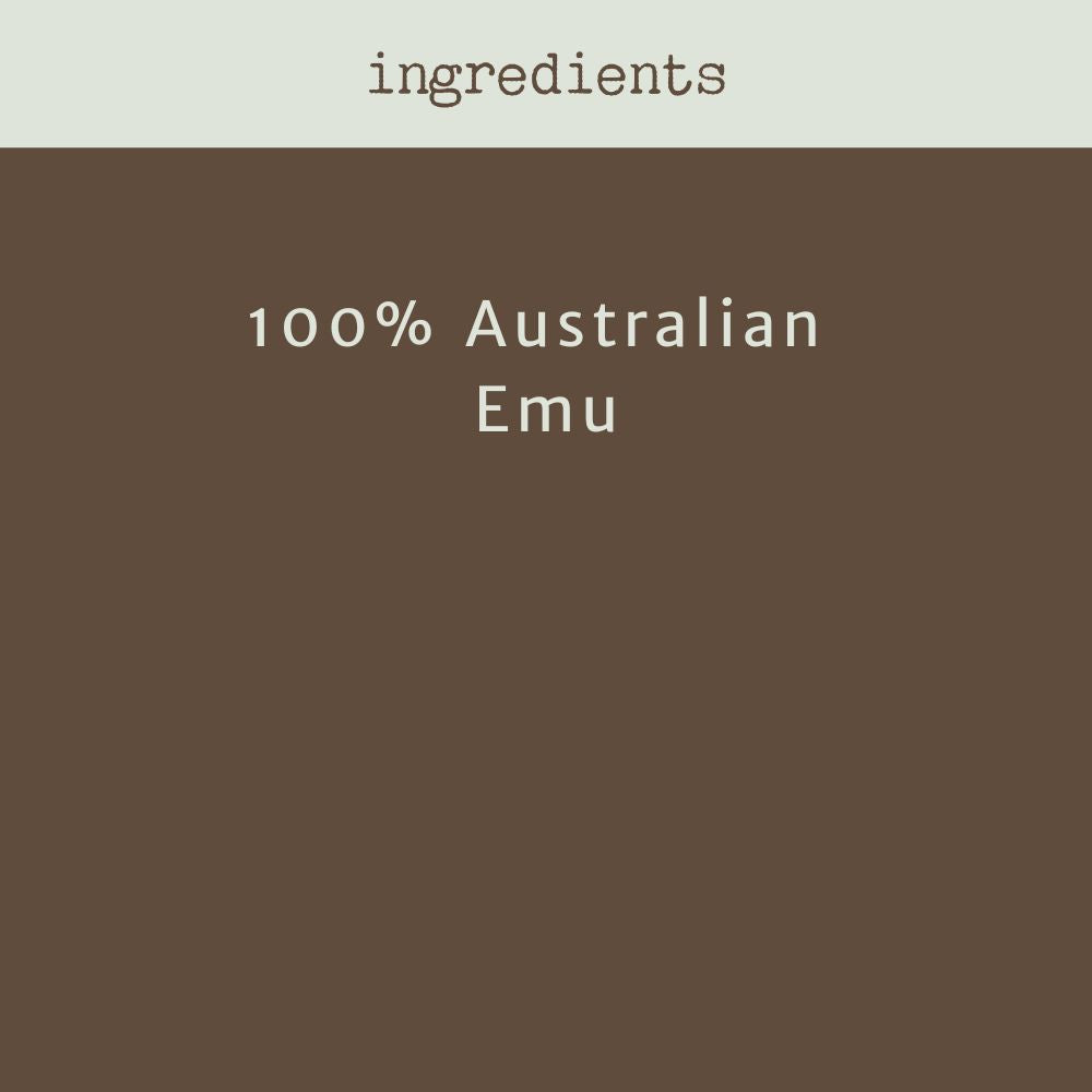 Emu Treat Ingredients Information