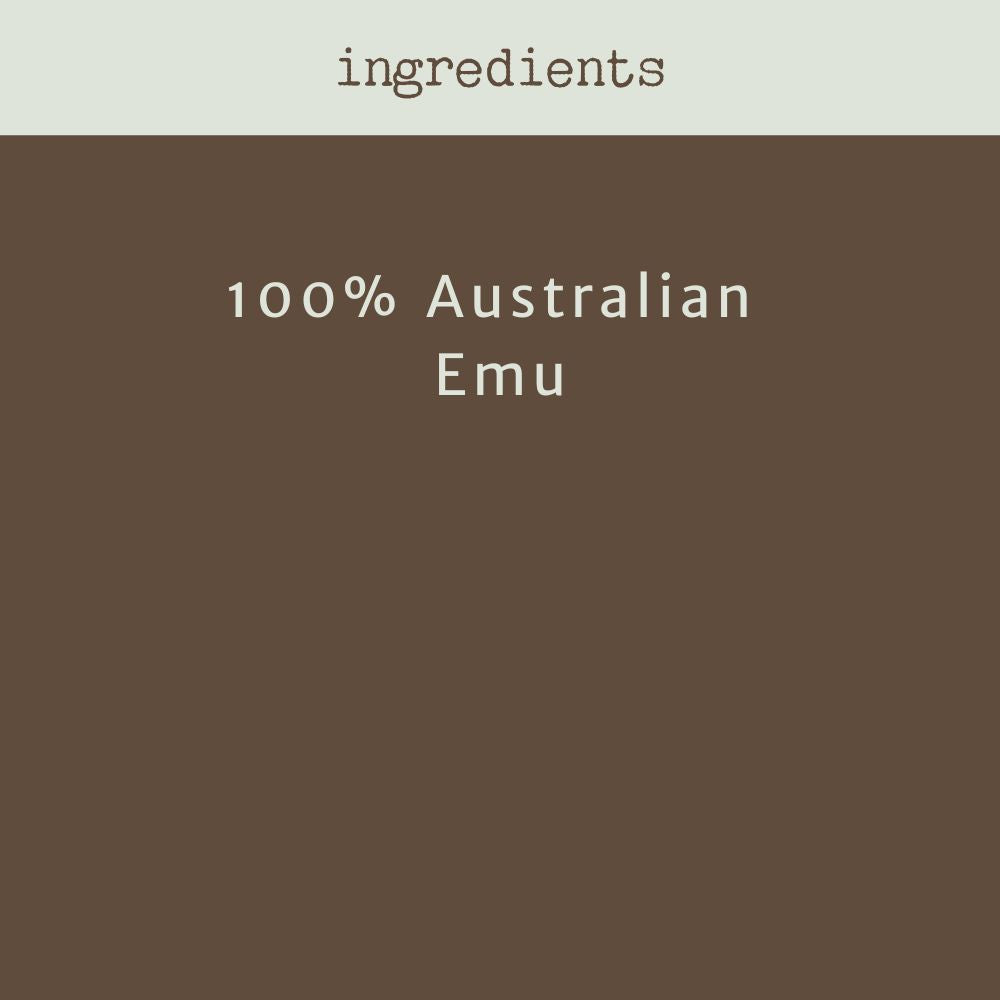 emu neck ingredients bonza dog treats