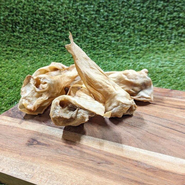 Kangaroo Ears without Fur (Naked Roo Ears) dog treat, a long-lasting, low-fat dental chew for puppies and sensitive dogs | Bonza Dog Treats