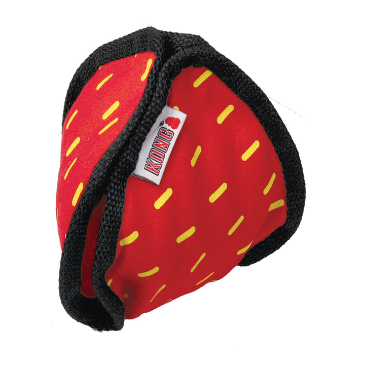 KONG Ballistic Hide 'n Treat dog puzzle toy closed, red, ideal for mental enrichment, agility training, and high-value reward retrieval | Bonza Dog Treats