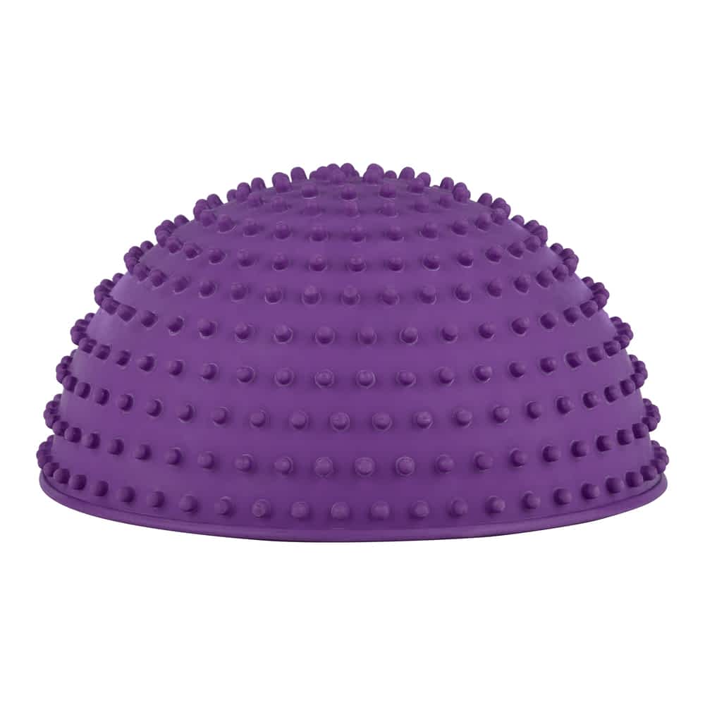 Purple Lickimat Wobble slow feeder bowl no packaging, inverted, showing the unique unstable design that provides a mental challenge and prevents bloat in dogs | Bonza Dog Treats