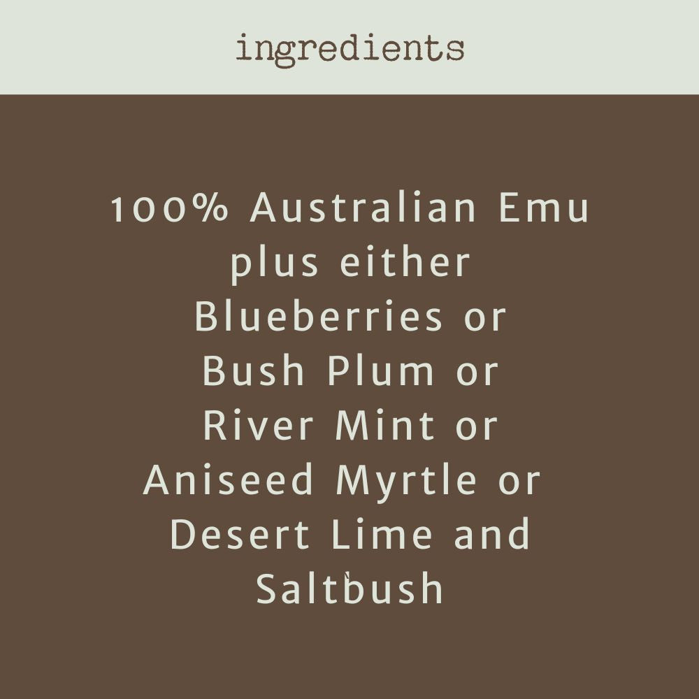 Ingredients of Outback Medallions Gourmet Bush  Flavours Disc Treat for Dogs Bonza Dog Treats