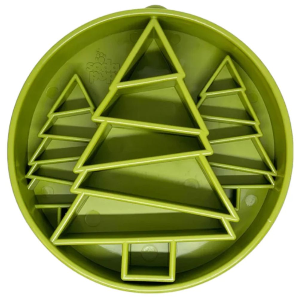 Sodapup Pine Tree eBowl - Festive Christmas Deep Slow Feeder (4 Cup) | Bonza Dog Treats