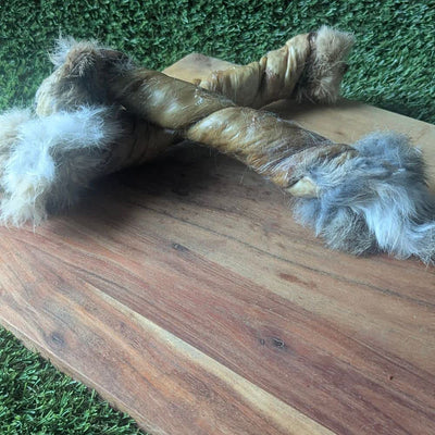 Rabbit Skin Twist (Fur On)