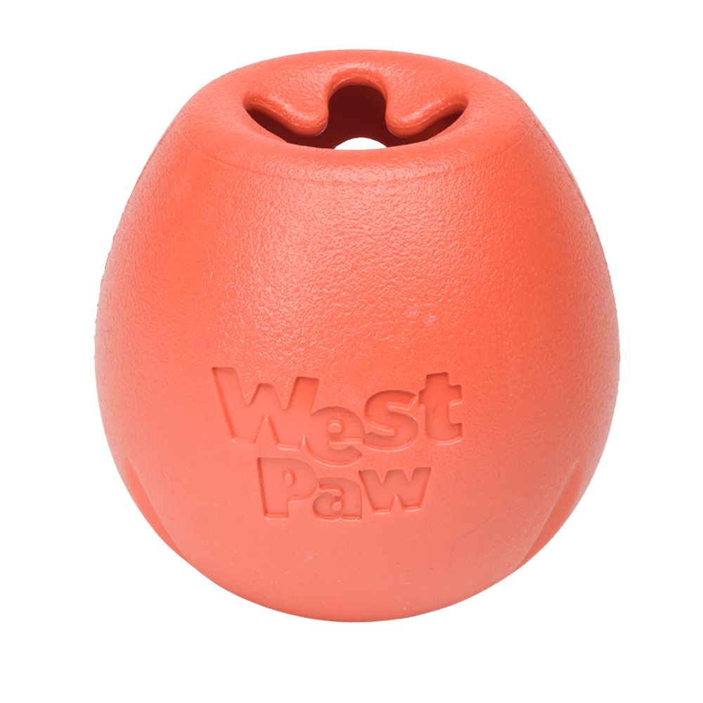 West Paw Rumbl interactive slow feeder toy, a durable, non-toxic enrichment device for preventing bloat and speed eating in dogs | Bonza Dog Treats