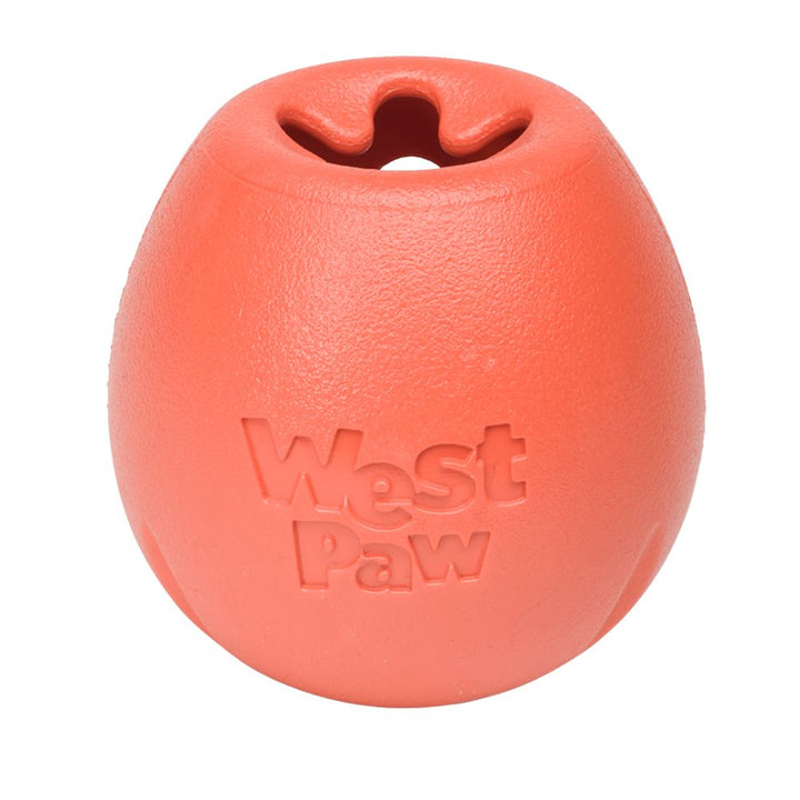 West Paw Rumbl interactive slow feeder toy, a durable, non-toxic enrichment device for preventing bloat and speed eating in dogs | Bonza Dog Treats