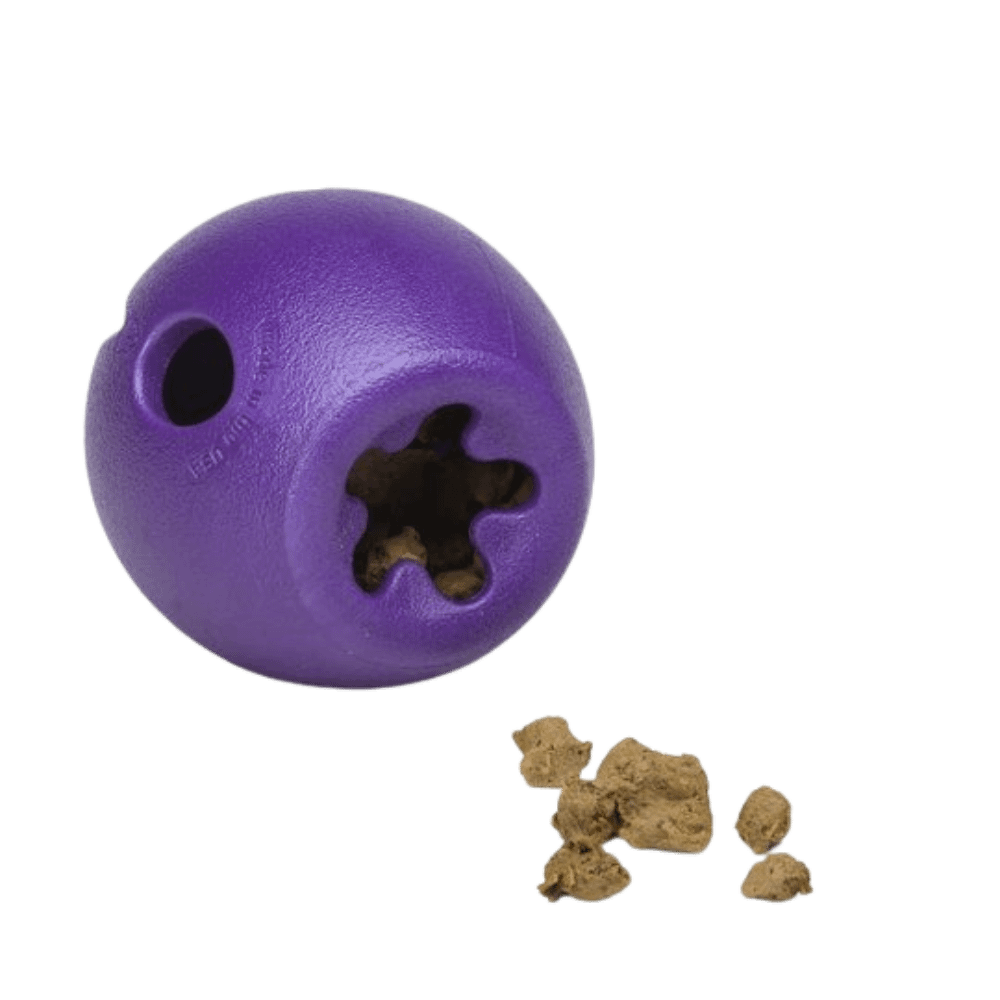 West Paw Rumbl interactive slow feeder toy, a durable, non-toxic enrichment device for preventing bloat and speed eating in dogs | Bonza Dog Treats