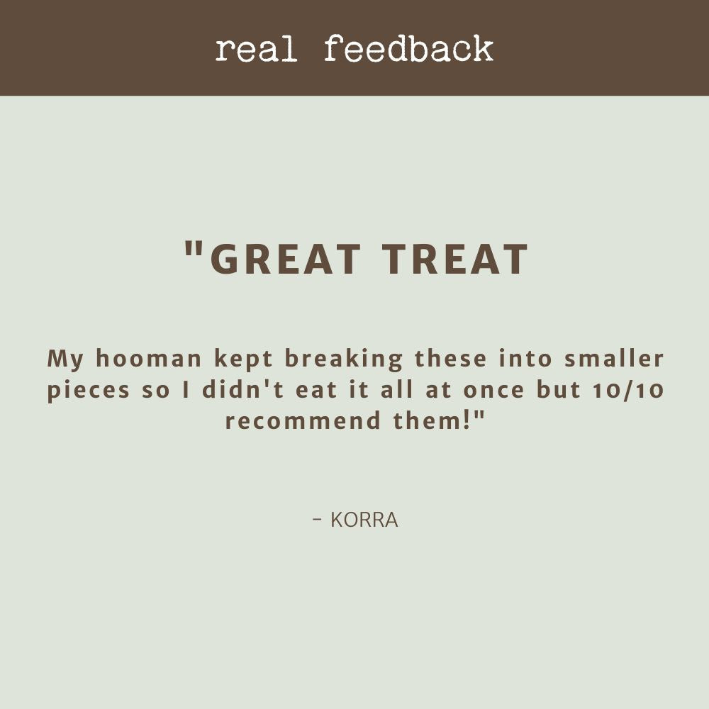 product review testimonial crocodile jerky bonza dog treats