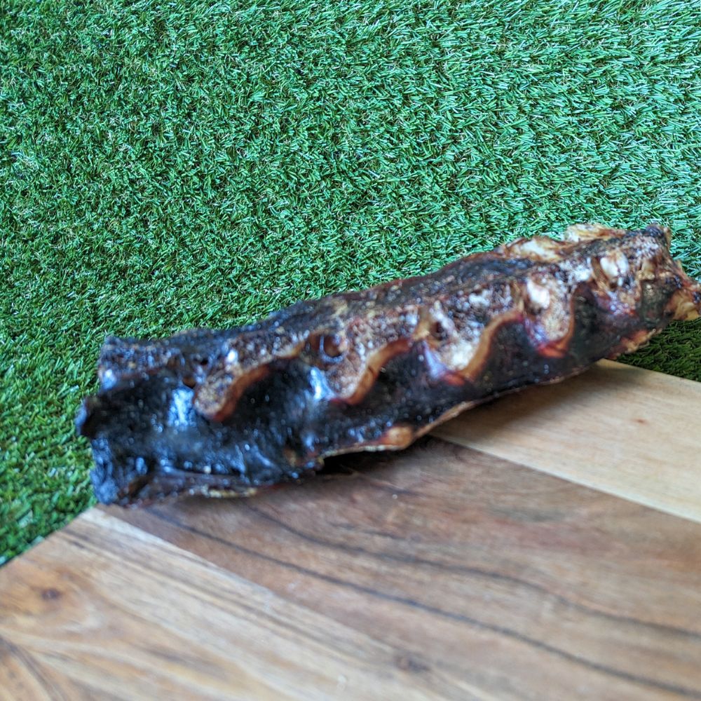 Split Emu Lumbar Bone, a long-lasting, low-fat Australian novel protein chew for dental health | Bonza Dog Treats
