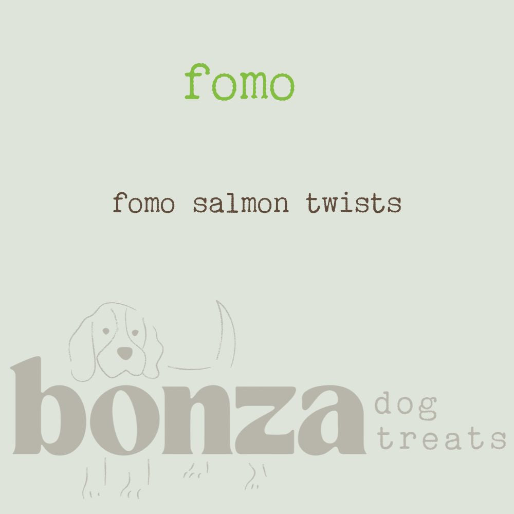fomo salmon twist dog treat 
