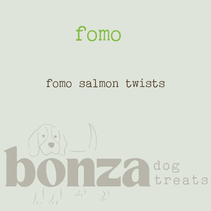 fomo salmon twist dog treat 