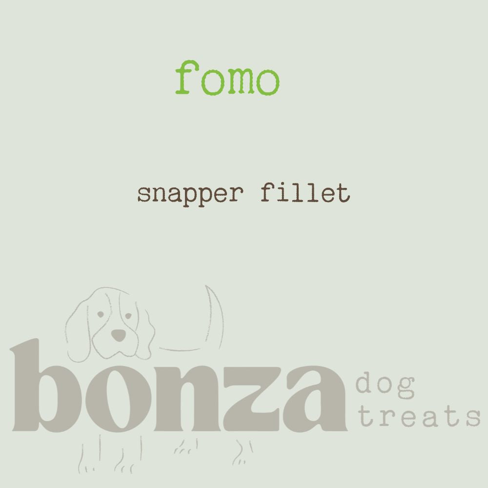 fomo snapper fillet bonza dog treats