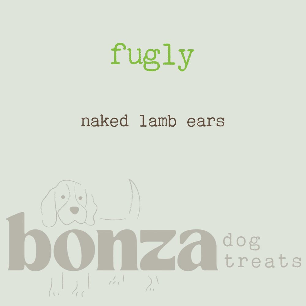 fugly naked lamb ears | Bonza Dog Treats