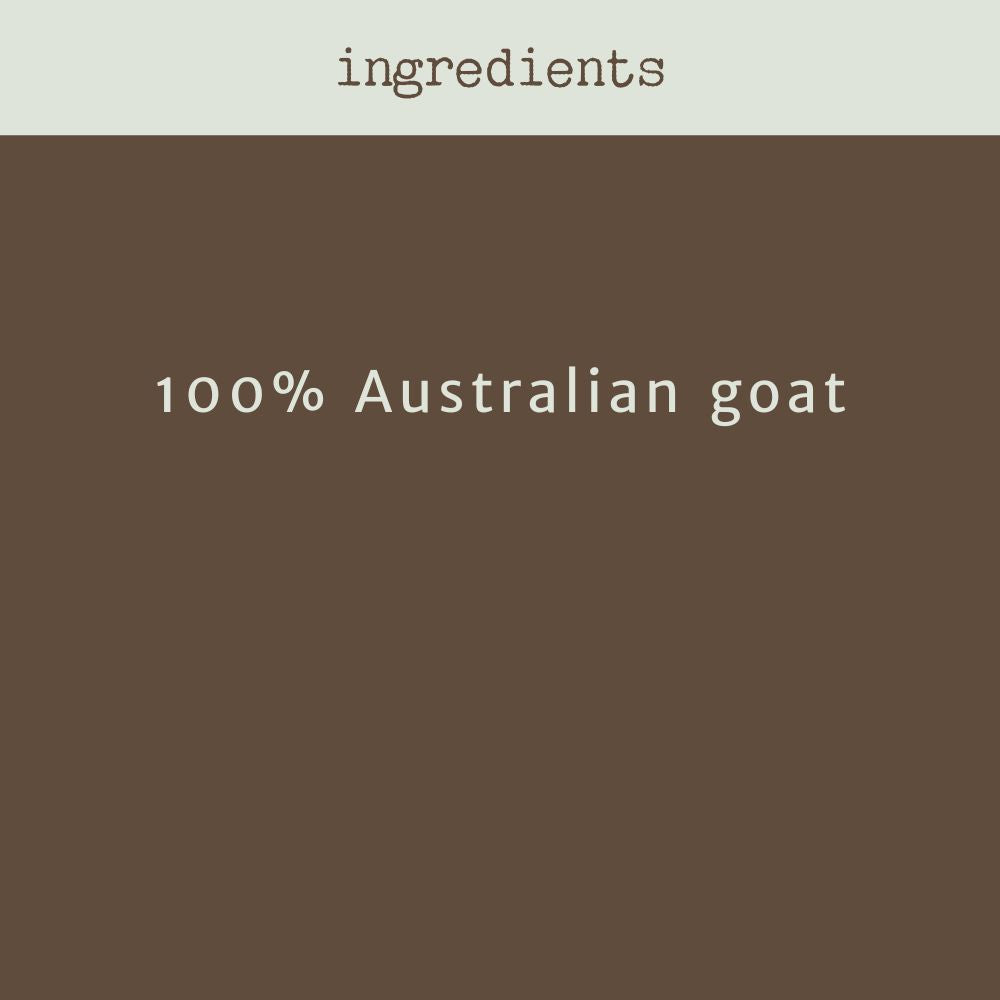 Ingredients of Goat Horn Butts information tile Bonza Dog Treats