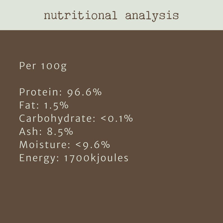 nutritional analysis shark skin strips | bonza dog treats