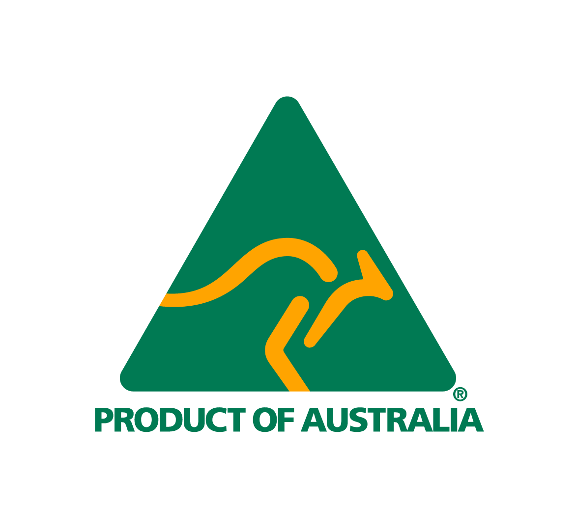 product of Australia LOGO Australian made Australian grown