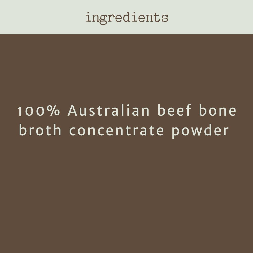 Ingredients beef bone broth Bonza Dog Treats