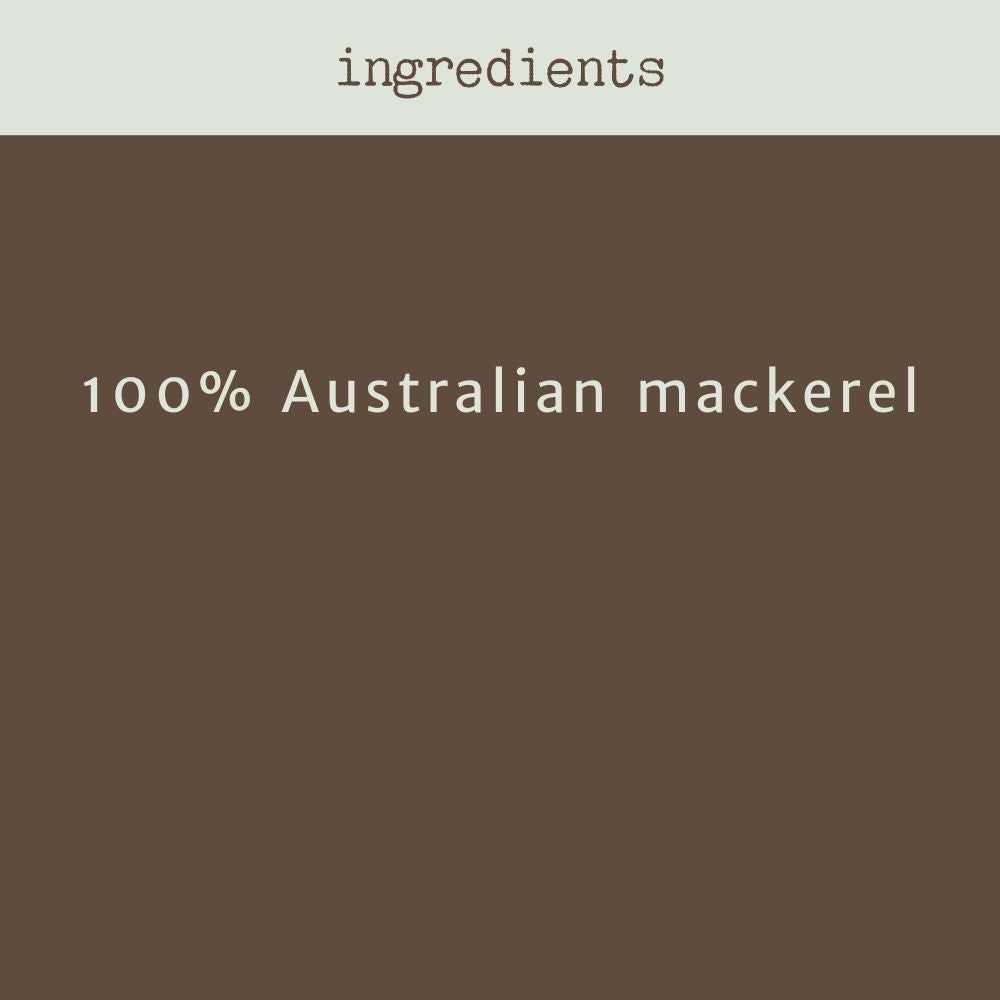 ingredients mackerel dog treats | bonza dog treats