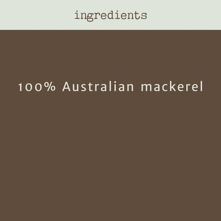 ingredients mackerel dog treats | bonza dog treats