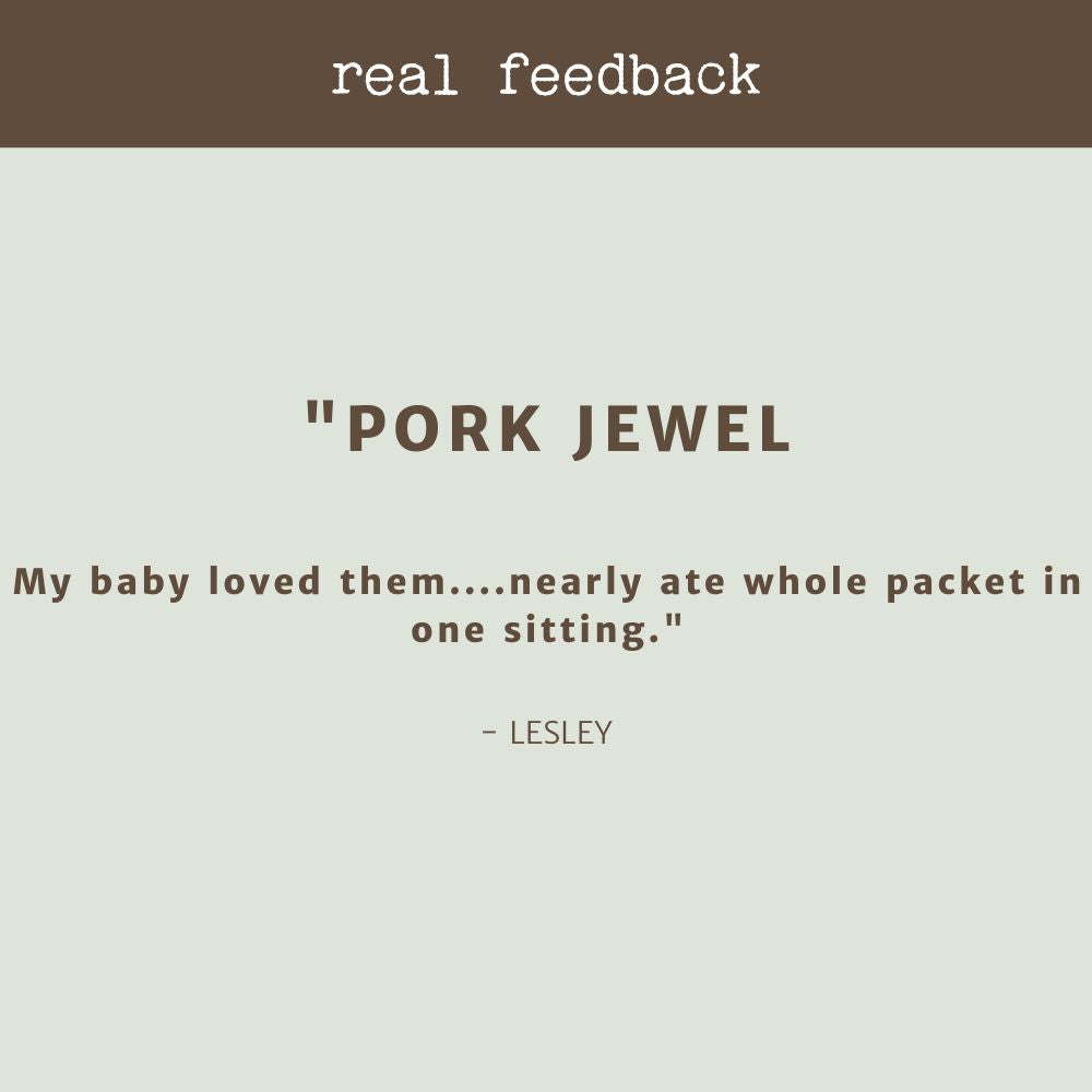 product review testimonial pork jewels bonza dog treats