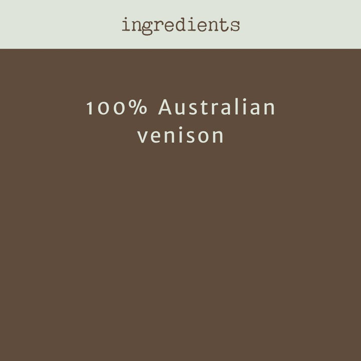 ingredients  venison treat bonza dog treats