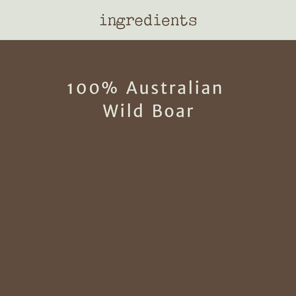 ingredients wild boar ears with fur bonza dog treats